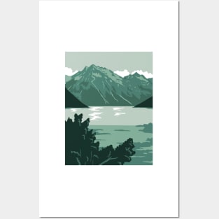 Lake Clark National Park and Preserve in Anchorage Alaska United States WPA Poster Art Color Posters and Art